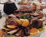 Roast fish